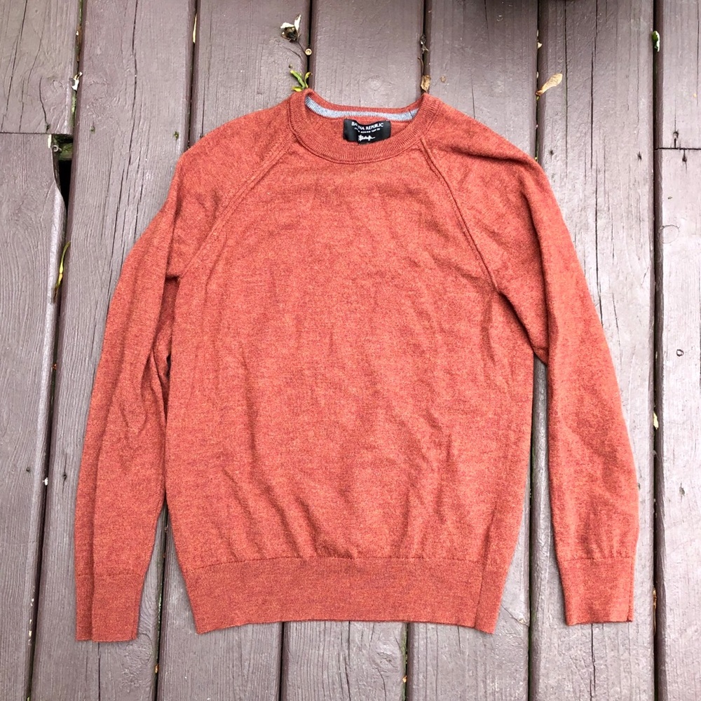 Banana Republic burnt orange merino sweater M